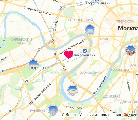 На карте