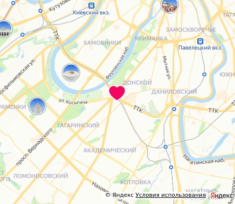 На карте