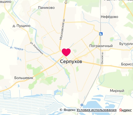 На карте