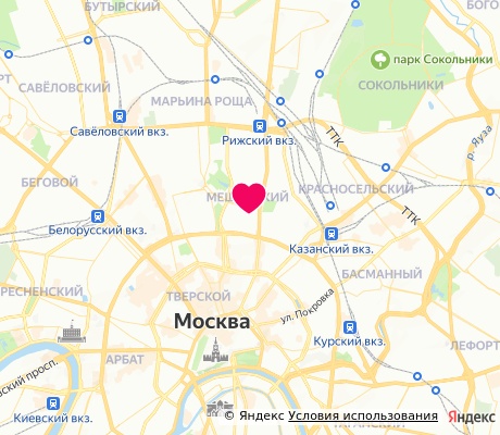На карте