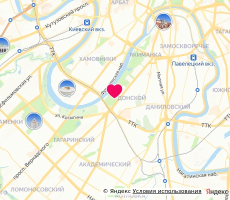 На карте