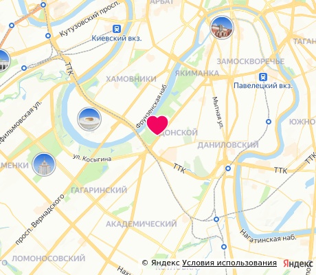На карте
